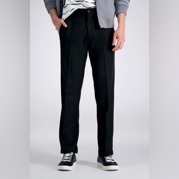 Haggar Active Flex Pant Mens size 34x29 Straight Fit Flat Front Super Flexible - Picture 7 of 12